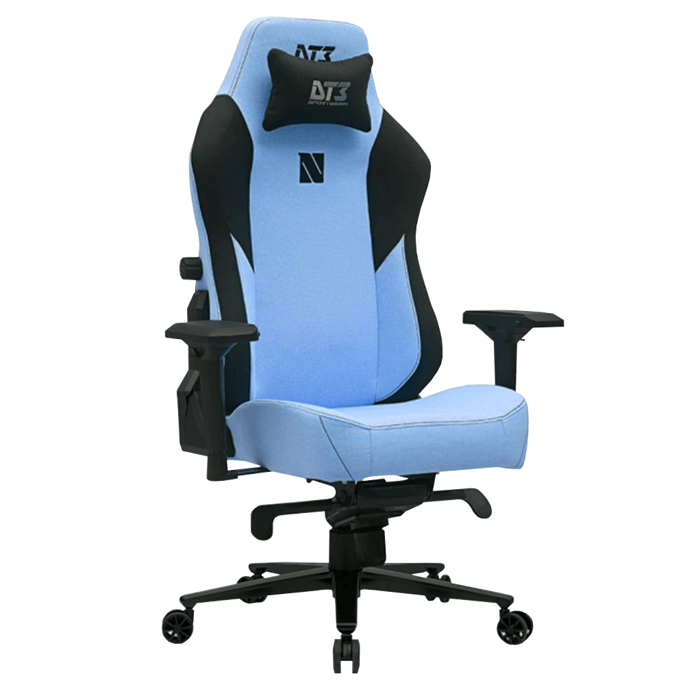 Cadeira Gamer Dt3 Nero Cloud Revestimento Com Tecido Azul Braço 3d Ajuste Altura e Inclinação 13548-1