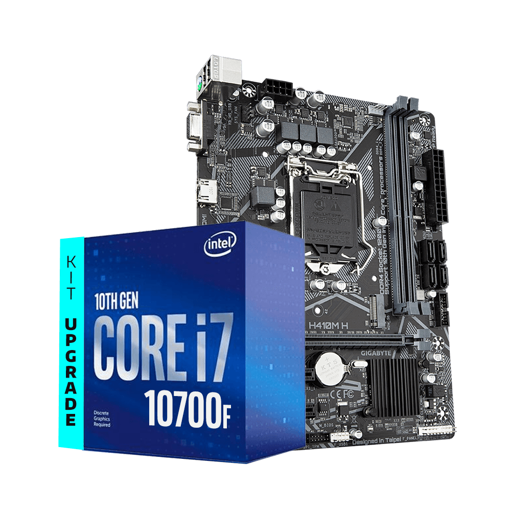 Kit Upgrade Intel Core I7-10700F 2.9ghz, Placa Mãe Gigabyte H410M-H Ultra Durable, Neologic - NLI83111