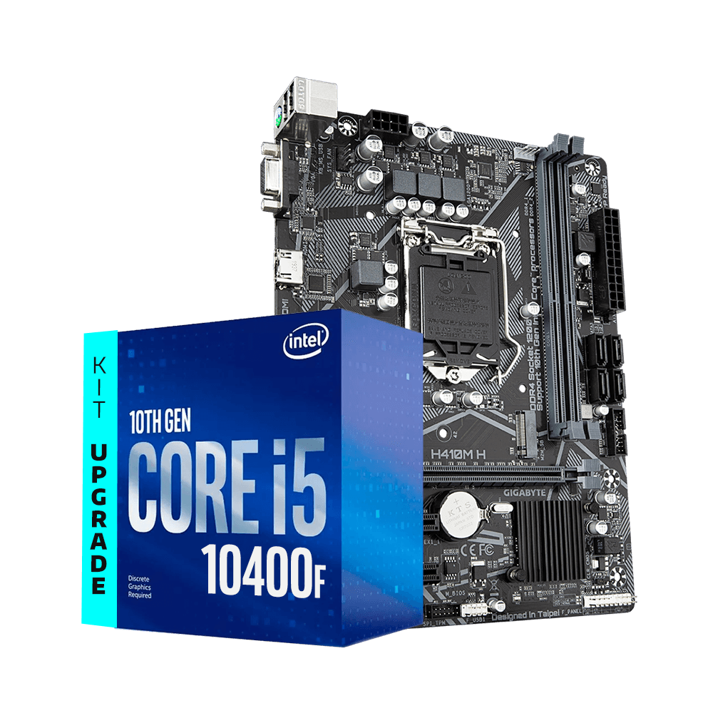 Kit Upgrade Intel Core I5-10400F 2.9ghz, Placa Mãe Gigabyte H410M-H Ultra Durable, Neologic - NLI83110