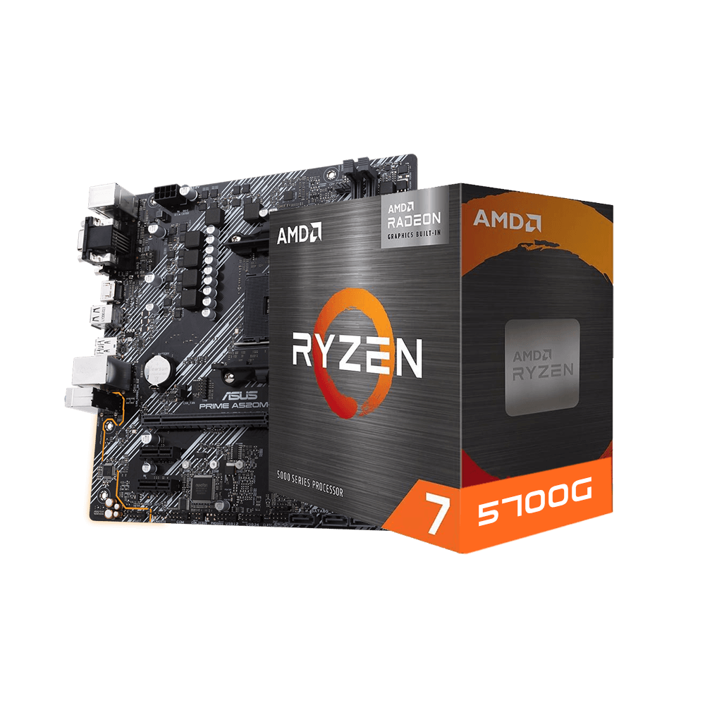 Kit Upgrade AMD Ryzen 7 5700G, Placa Mãe A520M-E Prime Asus, Neologic - NLI84114
