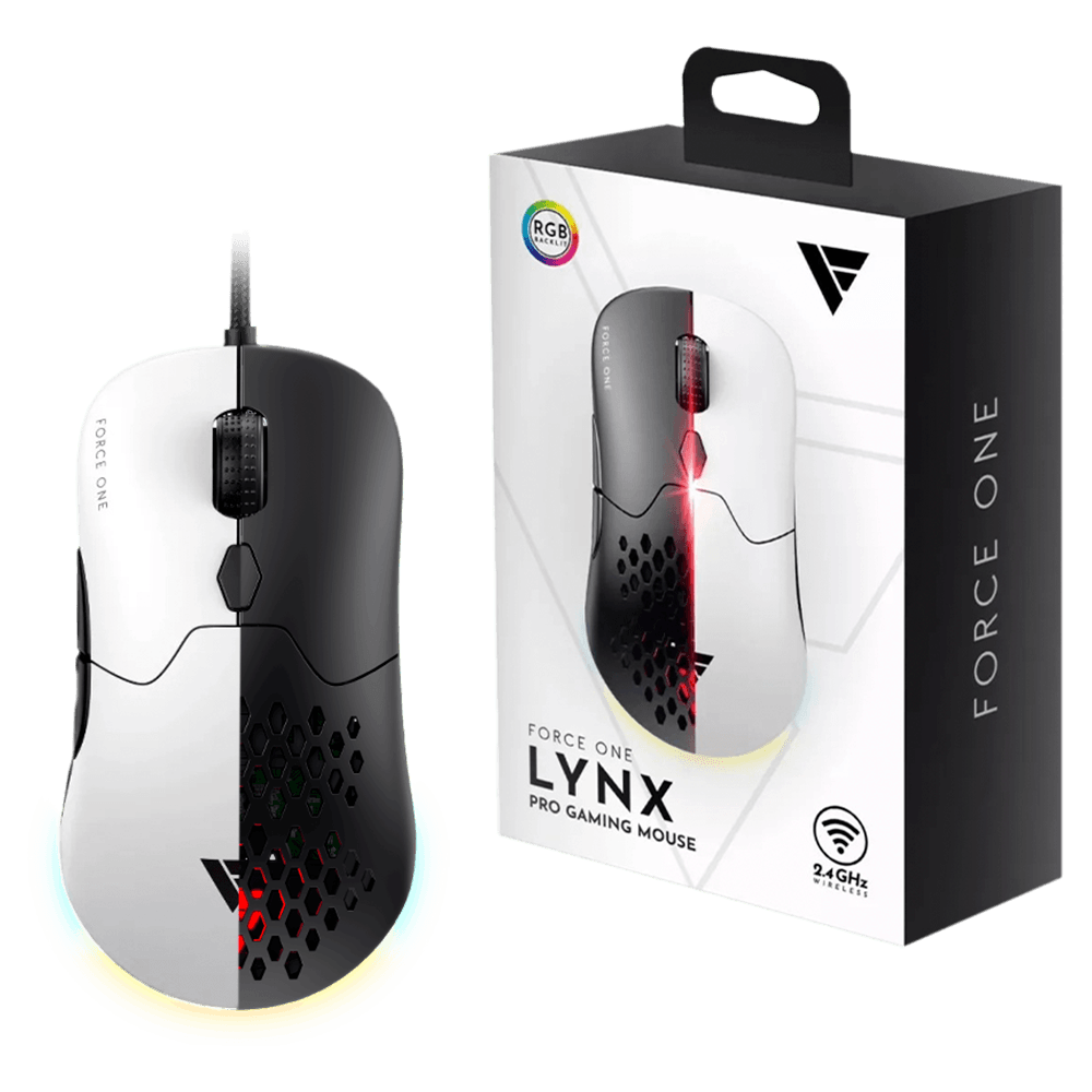 Mouse Force One Lynx 19.000 DPI RGB Dual Mode Wireless - FR.MO.LX.01