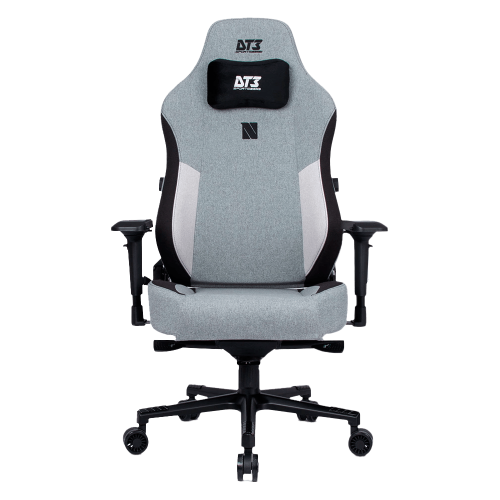 Cadeira Gamer DT3 Nero Elite Ashen 13541-4 140kg Com Almofada Reclinável Braço 4D Cilindro Gás Classe 4