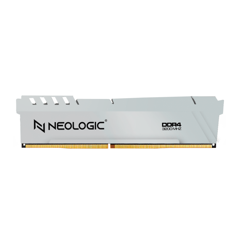 Memória Gamer Neologic White 8GB DDR4 U-DIMM 3200Mhz Com Dissipador NL-8GB-3200-WHITE